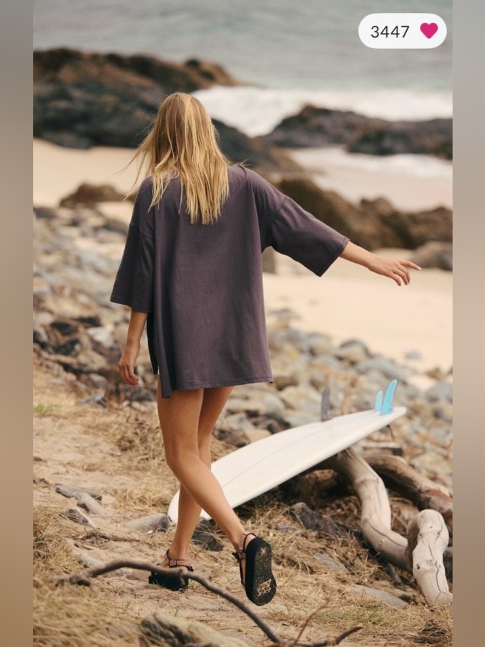 FP Movement by Free People ~ Throw Over Tunic ~ Color: Gunmetal ~ XS ~ * N W T * - Picture 12 of 13